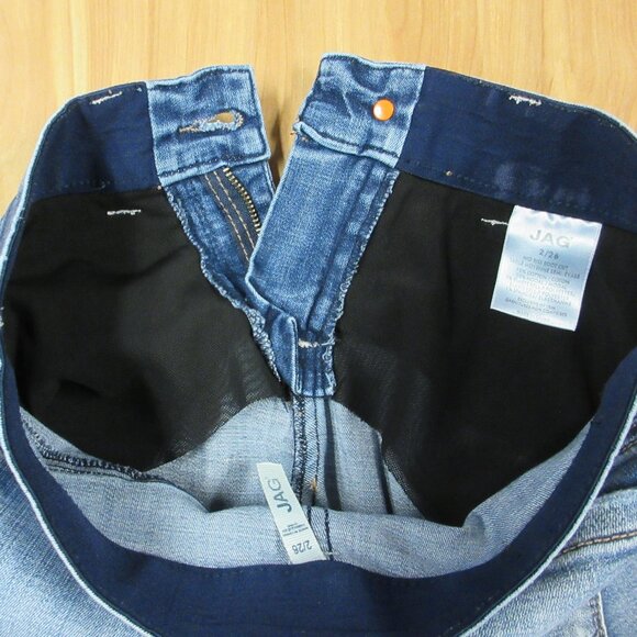 JAG Eloise Boot Cut Blue Denim Jeans Womens Sz 2/26 Best Kept Secret Tummy Panel - Picture 6 of 16